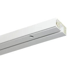 Vorhangschiene GE1 120 cm mit Profil für Blendenbefestigung weiß^Gardinia