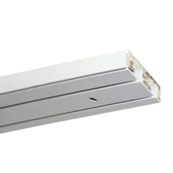 Gardinia Vorhangschiene GE2 250 cm mit Profil für Blendenbefestigung weiß