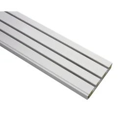 Gardinia Vorhangschiene GE3 180 cm mit Profil für Blendenbefestigung weiß