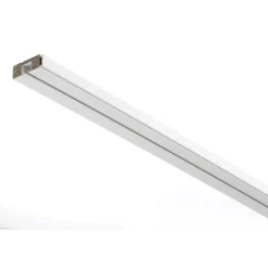 Gardinia Vorhangschiene GE1 250 cm mit Profil für Blendenbefestigung weiß