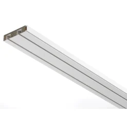 Vorhangschiene GE2 180 cm mit Profil für Blendenbefestigung weiß^Gardinia Discount