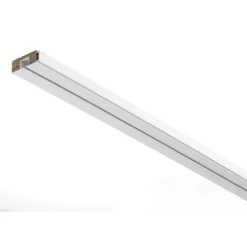 Vorhangschiene GE1 210 cm mit Profil für Blendenbefestigung weiß^Gardinia Hot