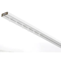 Vorhangschiene GE1 210 cm mit Profil für Blendenbefestigung weiß^Gardinia Hot