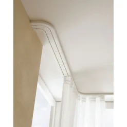 Vorhangschiene GE2 150 cm mit Profil für Blendenbefestigung weiß^Gardinia Online