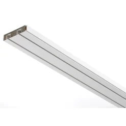 Vorhangschiene GE2 150 cm mit Profil für Blendenbefestigung weiß^Gardinia Online