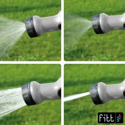 Gartenschlauch ausziehbar kompakt leicht und sofort einsatzbereit 15 m mit Multifunktions-Pistole