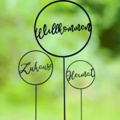 Gartenstecker Heimat schwarz 30 x 30 x 128 cm* Online