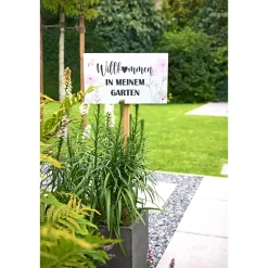 Gartenstecker Willkommen^ Outlet