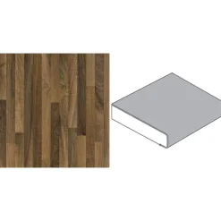 Getaelements Küchenarbeitsplatte nussbaum butcherblock hell 4100 x 600 x 39 mm