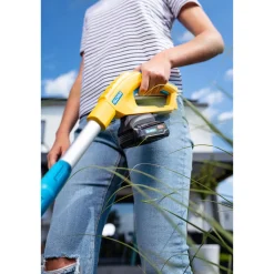 Gloria Akku Rasen-und Kantenschneider FineCut 18V Set 25 cm Schnittbreite Einstellbarer Holmwinkel inkl Akku