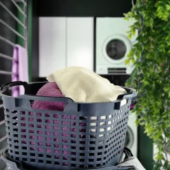 GreenLife Uni-Korb 25 kg, 3 Stück, drehstapelbar, grau