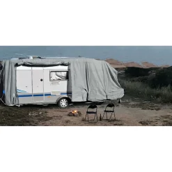GreenYard Wohnwagen Abdeckplane mit Reflektoren Gr. S 460 x 250 x 220 cm
