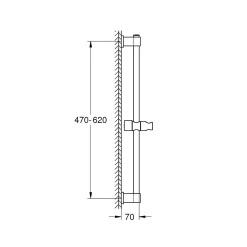 Brausestange Vitalio Universal 600mm^Grohe Sale