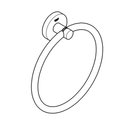 Handtuchring Essentials silber Durchmesser 18 cm^Grohe Hot