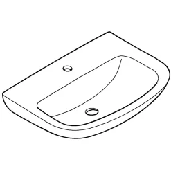 Waschtisch Bau alpinweiß 60,9 x 15,9 x 44,2 cm*Grohe Online