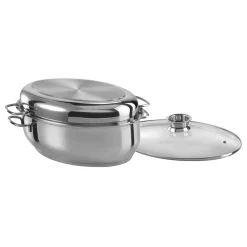 Edelstahl Multibräter oval 38cm, 3 in 1^GSW Online