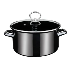 Fleischtopf Profi-Black-Star mit Glasdeckel 24cm 5,5L^GSW Outlet