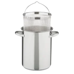 GSW Spargeltopf mit Glasdeckel und Einsatz 16cm 4,2L