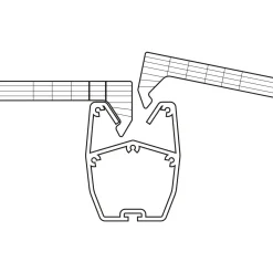 gutta Terrassenüberdachung Standard weiß 426 x 406 cm
