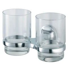 Aspen Becherhalter doppelt Glas Chrom^Haceka Best