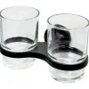Aspen Becherhalter doppelt Glas schwarz*Haceka Outlet
