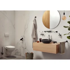 Aspen Becherhalter doppelt Glas schwarz*Haceka Outlet