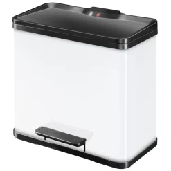 Hailo Trenn-Mülleimer Oeko Duo Plus L 17+9 L wei