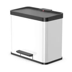 Hailo Trenn-Mülleimer Oeko Duo Plus L 17+9 L wei