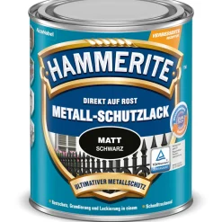 Metallschutzlack schwarz matt 750 ml^Hammerite
