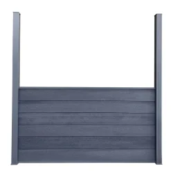 WPC Steckzaunsystem anthrazit 6er-Pack*Hartmann Sale