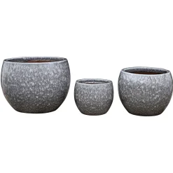 Haveson Pflanztopserie Glasierter Stein