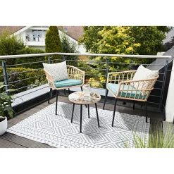 Balkon-Set Lissabon bestehend aus zwei Sesseln und einem Tisch*Haveson