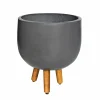 Haveson Blumentopf Stockholm mit Füßen 24 x 17 cm