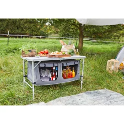 Camping-Tisch mit Ablagefächern^Haveson Outlet