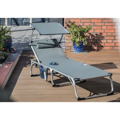 Dreibeinliege Klappliege XXL mit Sonnendach^Haveson Outlet