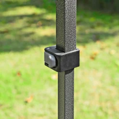 Faltpavillon LxBxH 367 x 366 x 340 cm Farbe grau Stahlrahmen Überzug aus Polyester^Haveson Outlet