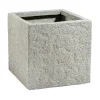 Fiberglaskübel 25 x 25 cm Natursteinoptik*Haveson Hot