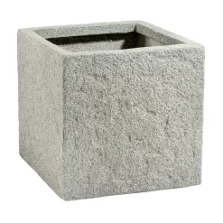 Fiberglaskübel 25 x 25 cm Natursteinoptik*Haveson Hot