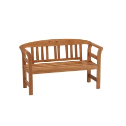 Gartenbank Lorient 130 x 79 x 50 cm mit Rosendekor^Haveson Best