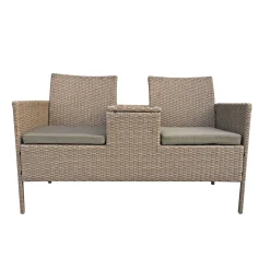 Haveson Gartenbank Paris 2-Sitzer mit Mitteltisch