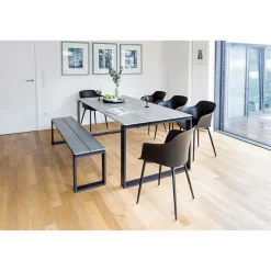 Haveson Gartentisch Madeira grau 210 x 75 x 100 cm