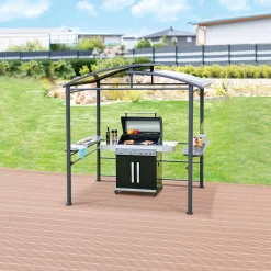 Haveson Grillpavillon Portland 240 x 230 x 150 cm anthrazit