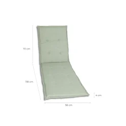 Liegenauflage 190x58x4cm hellgrün*Haveson
