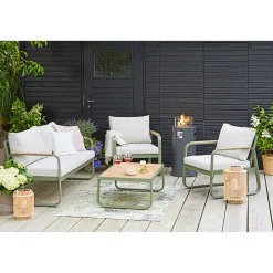 Outdoorteppich Deluxe grün/grau 120 x 180 cm^Haveson Online