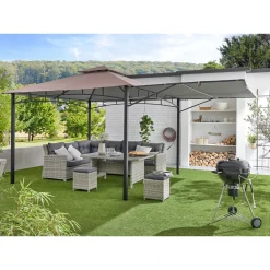 Pavillon cappuccinofarben 330 x 330 cm*Haveson New