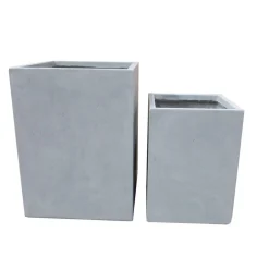 Haveson Pflanzkasten Granite 39,5 x 39,5 x 54 cm hellgrau