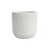 Pflanztopf Big Diamond weiß 37 x 37 x 37 cm^Haveson Sale