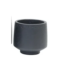 Pflanztopf PORES anthrazit 23 x 23 x 21 cm^Haveson