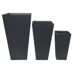 Haveson Pflanztopf Terrazzo konisch-eckig 42 x 42 x 75 cm