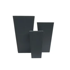 Haveson Pflanztopf Terrazzo konisch-eckig 42 x 42 x 75 cm